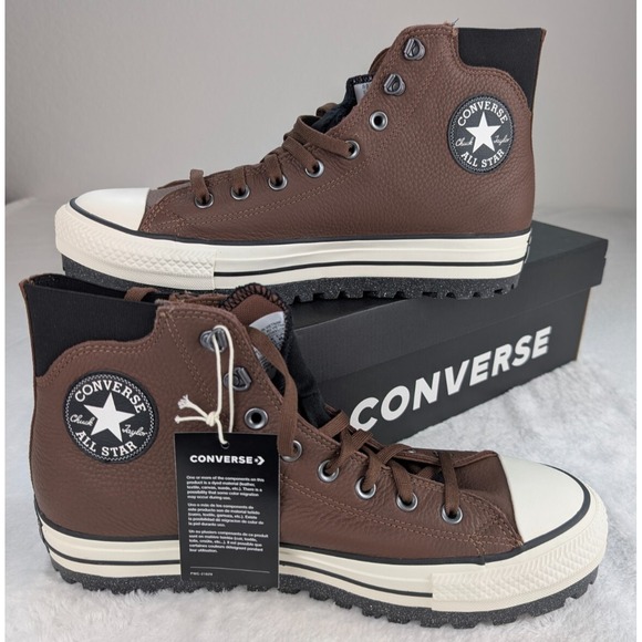 Converse Chuck Taylor All Star City Trek‎ Waterproof Boots M12 W13.5 Brown NIB. - Picture 1 of 9